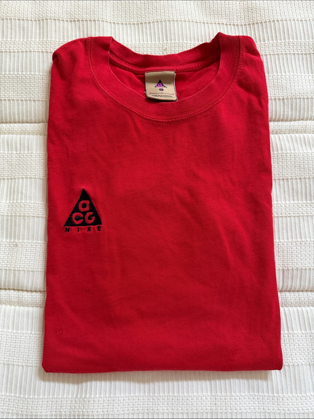 Nike ACG Bright Red Short-Sleeve Crewneck Tee